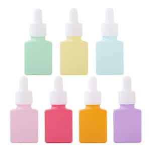 Figure 2-15ml Macaron Color Oblate Glass Dropper Bottle